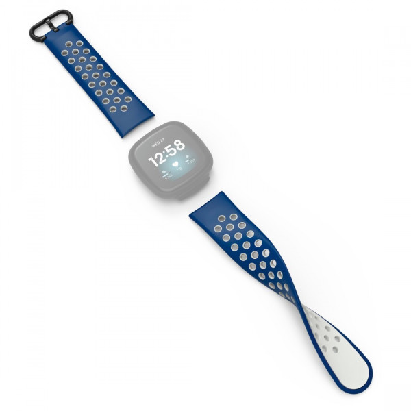 Hama Armband für Fitbit Versa 3/4; Sense 2, dunkelblau